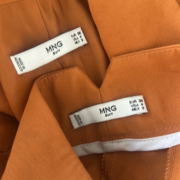 Mango Orange Blazer and Pants Set - size 4 - Picture 3 of 3